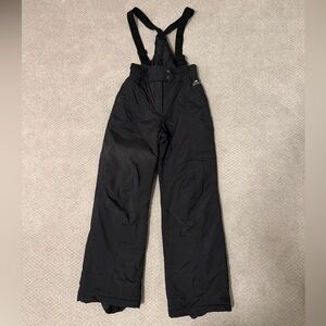 Black Snow Pants with Suspenders